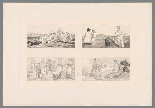 Four scenes from Apuleius' Cupid and Psyche