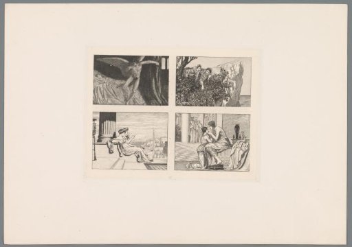 Four scenes from Apuleius' Cupid and Psyche