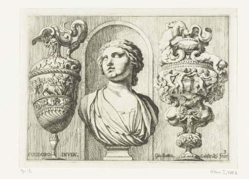 Bust of a Woman Between Two Jugs