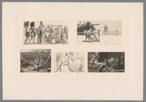 Five scenes from Apuleius' Cupid and Psyche
