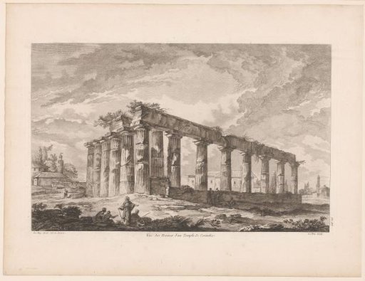 View of the Temple of Apollo at Corinth