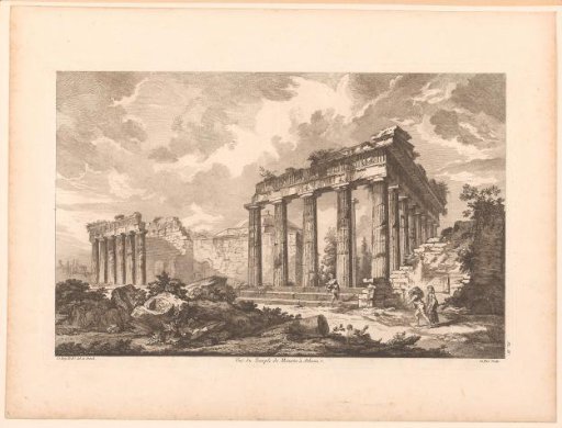 View of the Temple of Minerva at Athens