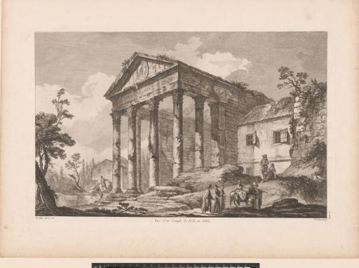 View of the Temple of Augustus (Pula)