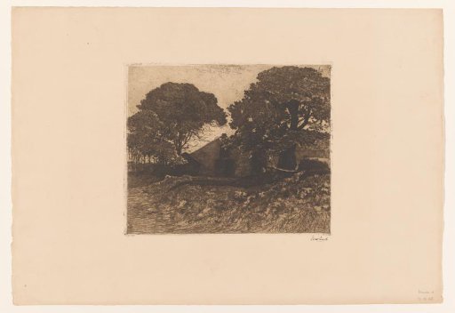 Landscape with farm