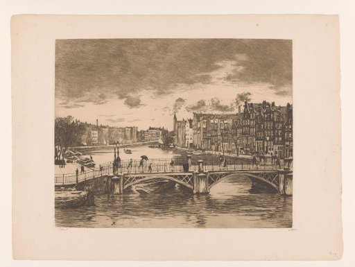 View of the Binnen-Amstel in Amsterdam