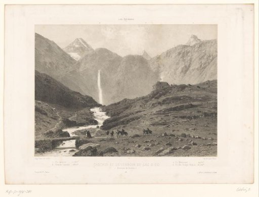 View of the waterfall of Lac d'Oô