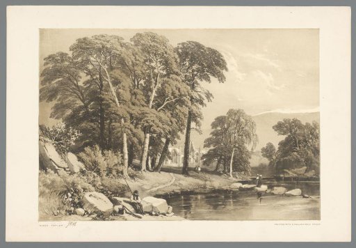 View of a shore near Bolton Abbey near Twickenham