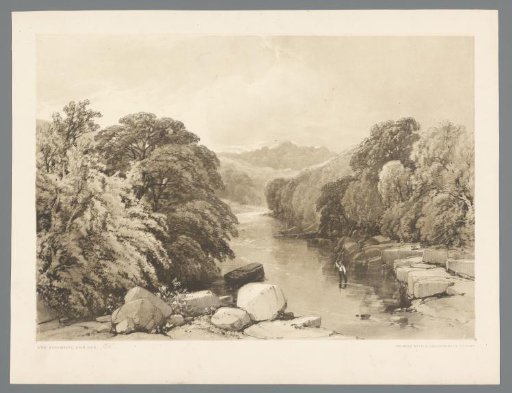 View of a river in Rokeby Park