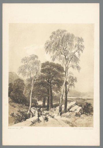Landscape with Shepherd on a Path near Ullswater Lake
