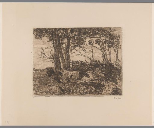 Landscape with cows