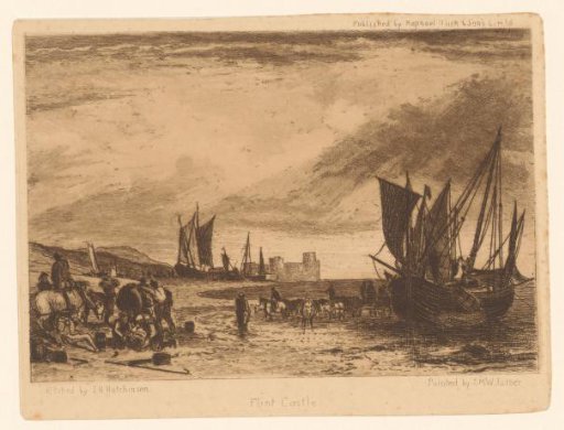 View of the coast near Flint Castle