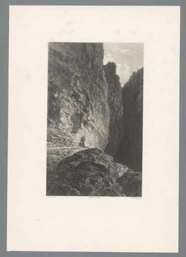 Cave entrance with sentry