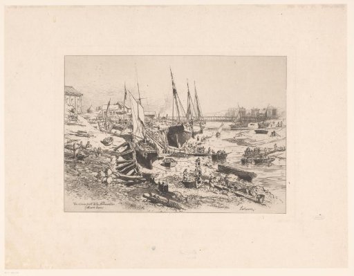 View of the harbour of Normandy