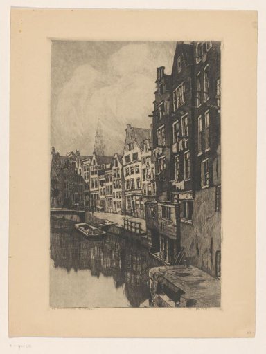 View of the Oudezijds Voorburgwal in Amsterdam