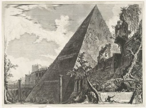 Pyramid of Cestius in Rome