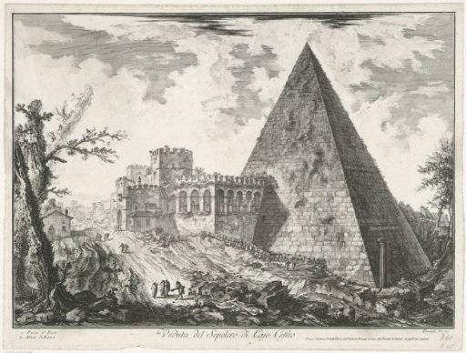 Pyramid of Cestius in Rome