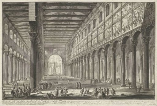 Interior of St. Paul Outside the Walls in Rome