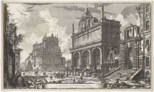 Fountain of the Acqua Felice in Rome