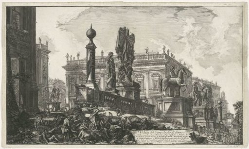 Piazza del Campidoglio seen from the left