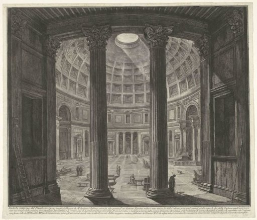 Interior of the Pantheon in Rome