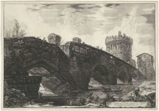Ponte Lucano with the Tomb of Plautius Lucanus