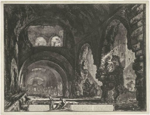 Interior of the Temple of Hercules Victor at Tivoli