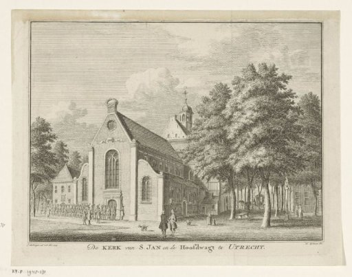 View of the Janskerk and the guard at Utrecht