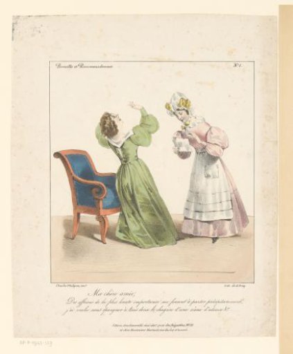 Woman fainting after parting from man by letter