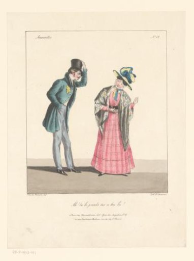 Man looking at a standing woman with closed eyes