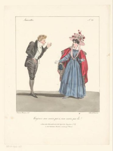 Man talking to a woman