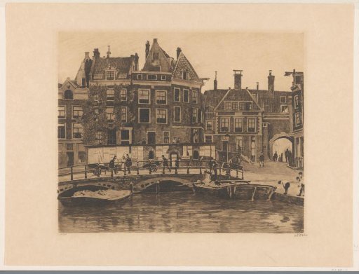 View of the Beurspleintje in Amsterdam