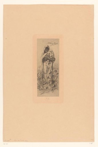 Woman with a child in her arms