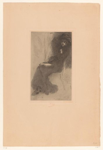 Seated woman with a book