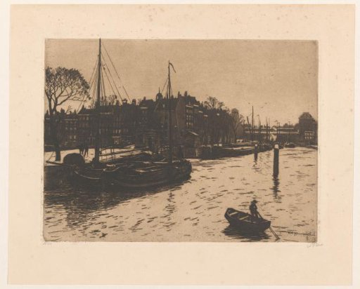 View of the Leuvehaven in Rotterdam