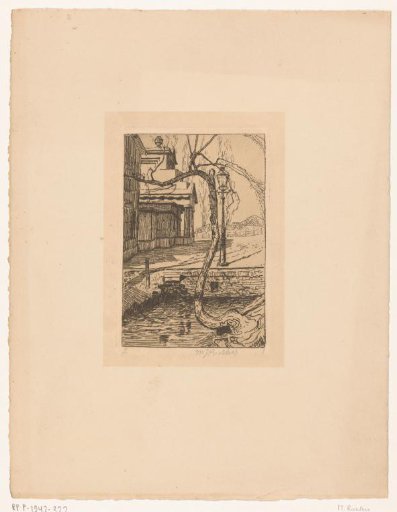 Landscape with a country house and ditch