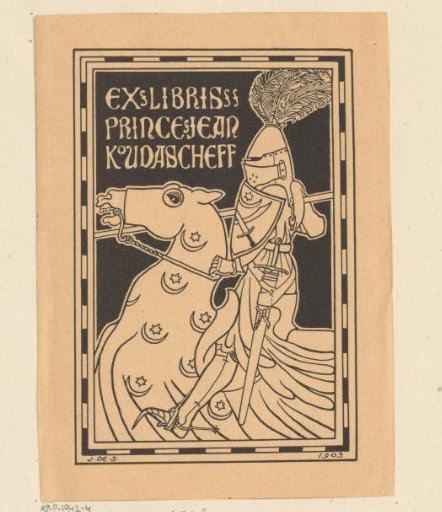 Ex Libris of Prince Jean Koudascheff