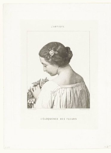 Woman with flowers
