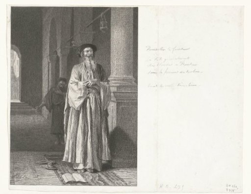 Pharisee and publican praying in the temple