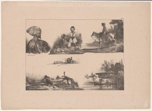 Six representations of Oriental figures