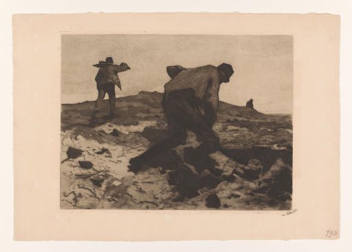 Farm labourers on the heath