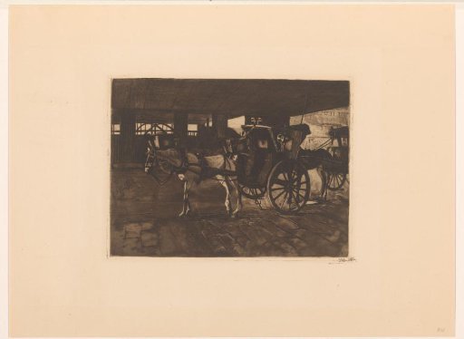 Waiting carriages under Charing Cross Bridge in London