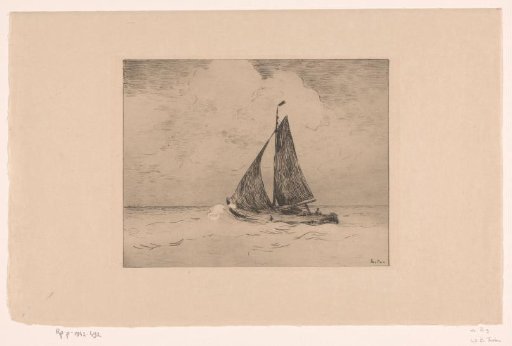 Sailing Boat on Open Water