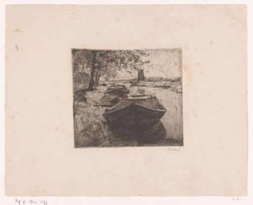 Moored boats