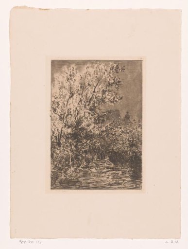 Willows by the water, with Castle De Cannenburgh in the background