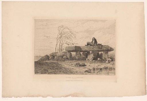 Landscape with Piled Rocks and a Resting Man