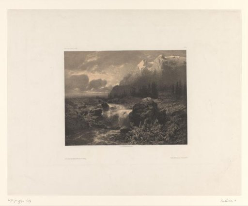 Mountain landscape with stream