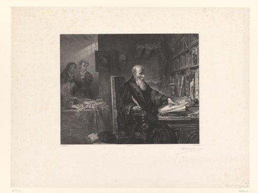 Chancellor Michel de l'Hospital writing his will
