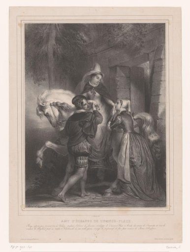 Amy Robsart escapes from Cumnor Place