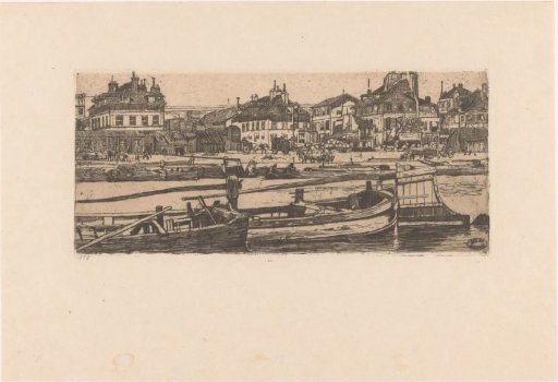 Barges on the Seine in Paris