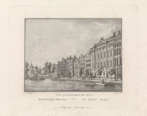 View of the Royal Museum in Amsterdam